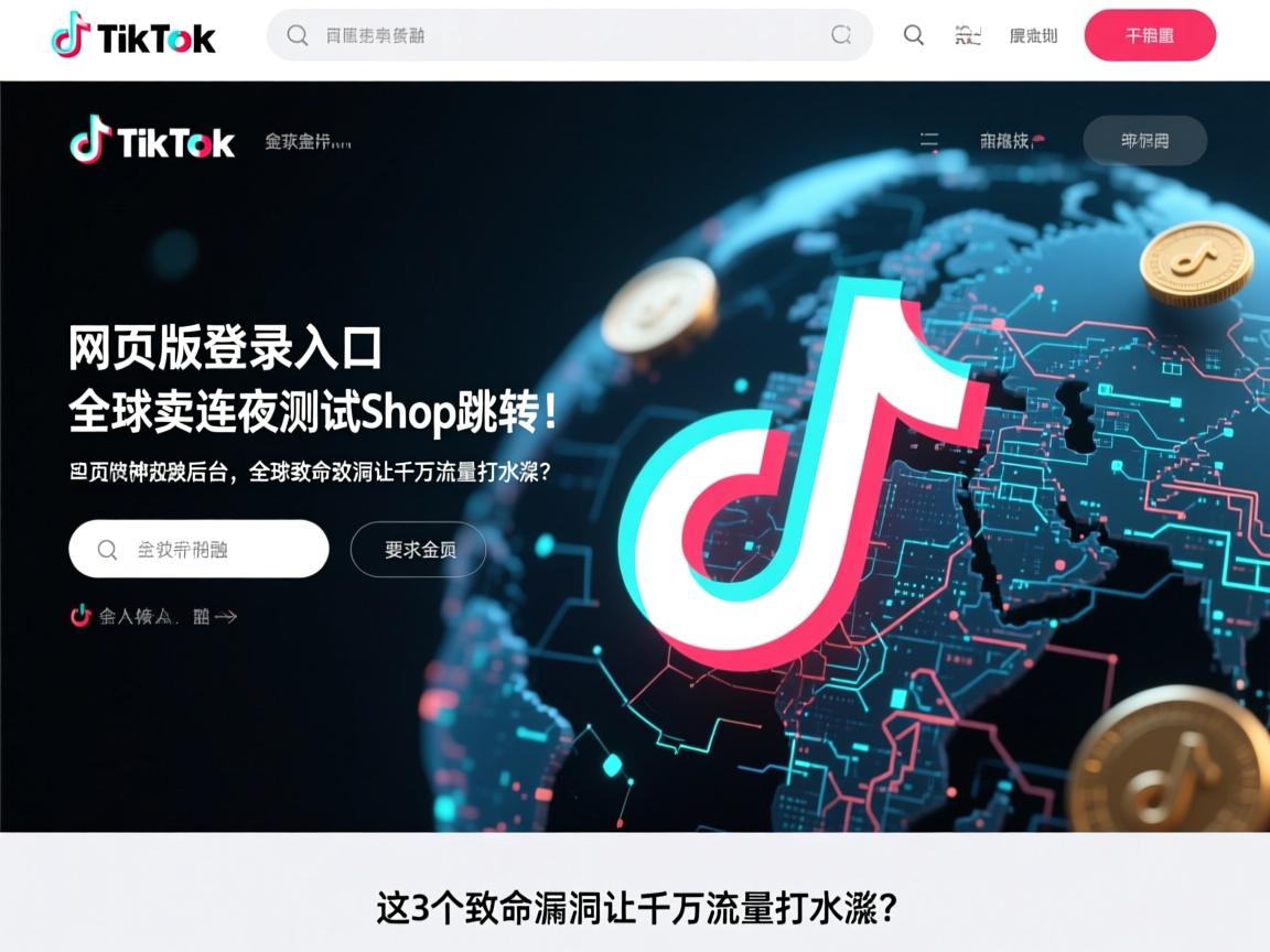 TikTok网页版登录入口惊现神秘跳转!全球卖家连夜测试Shop后台,这3个致命漏洞让千万流量打水漂?