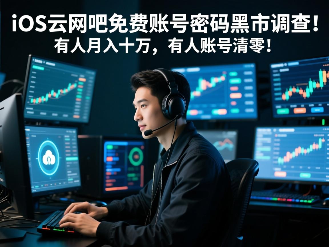 IOS云网吧免费账号密码黑市调查,有人月入十万,有人账号清零!