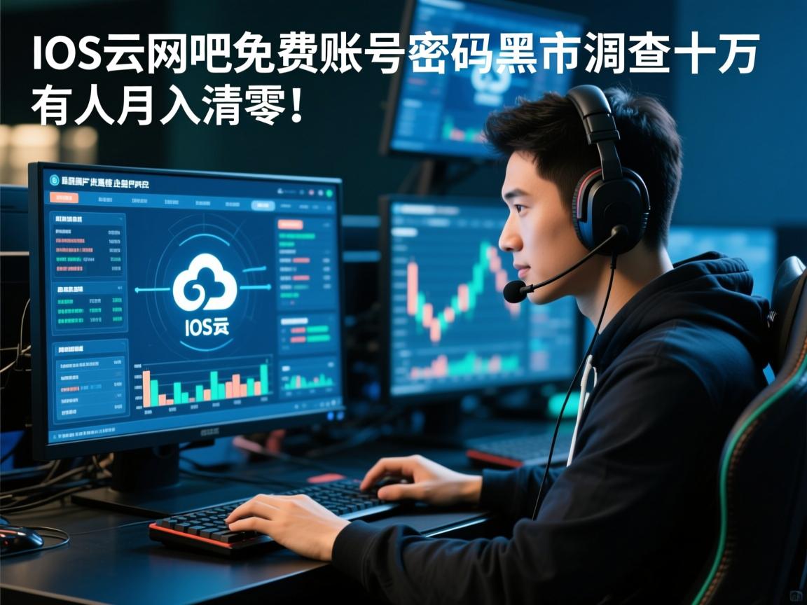 IOS云网吧免费账号密码黑市调查,有人月入十万,有人账号清零!