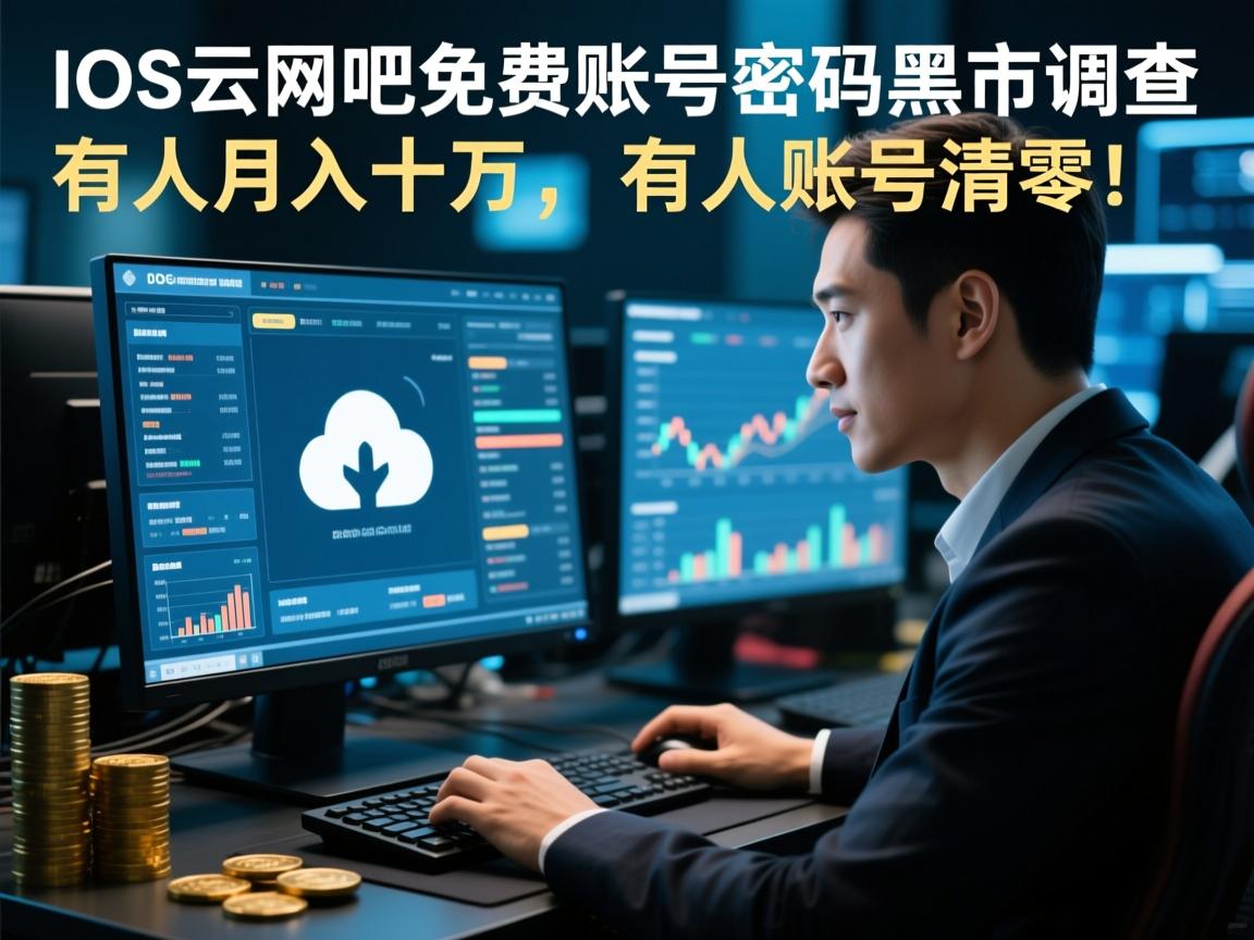 IOS云网吧免费账号密码黑市调查,有人月入十万,有人账号清零!