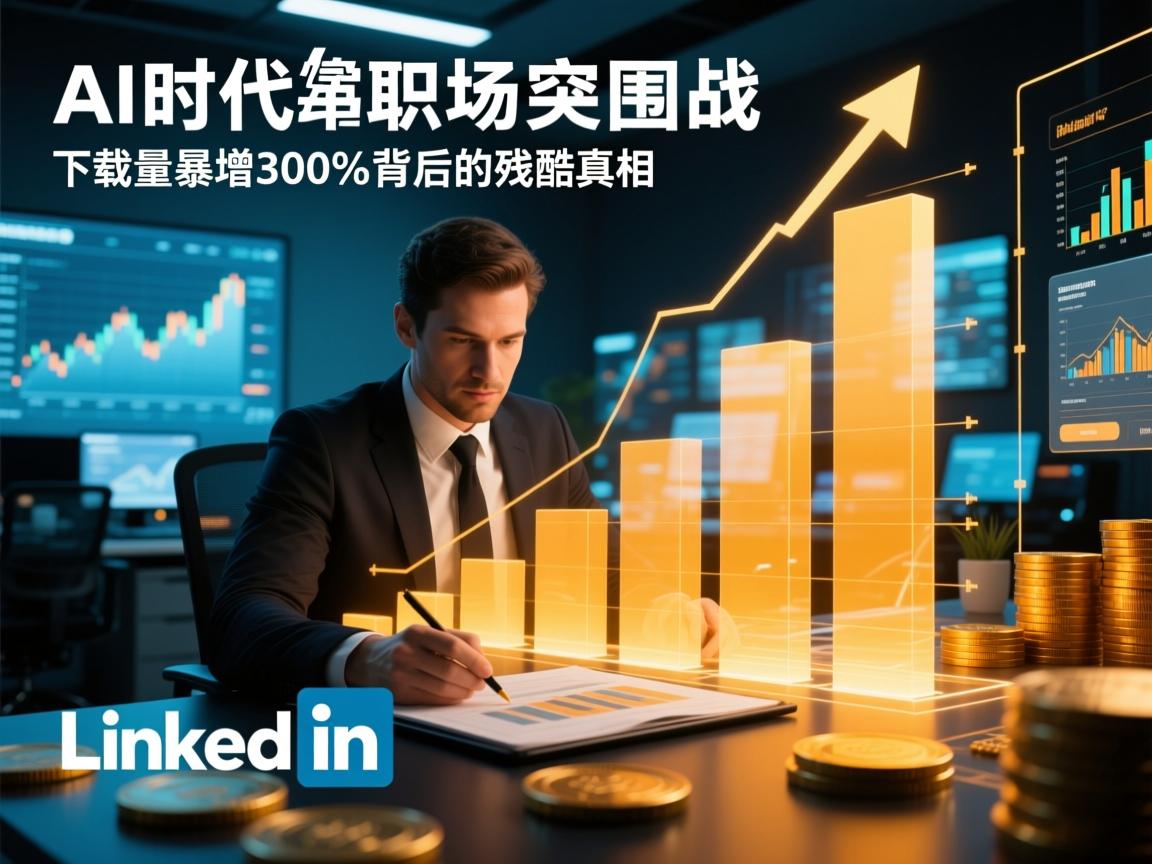 AI时代职场突围战，LinkedIn下载量暴增300%背后的残酷真相