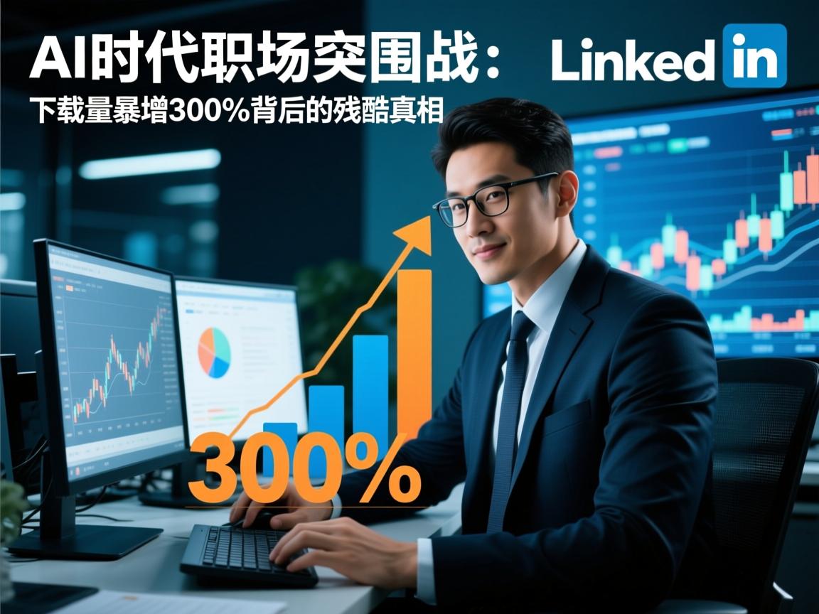 AI时代职场突围战,LinkedIn下载量暴增300%背后的残酷真相