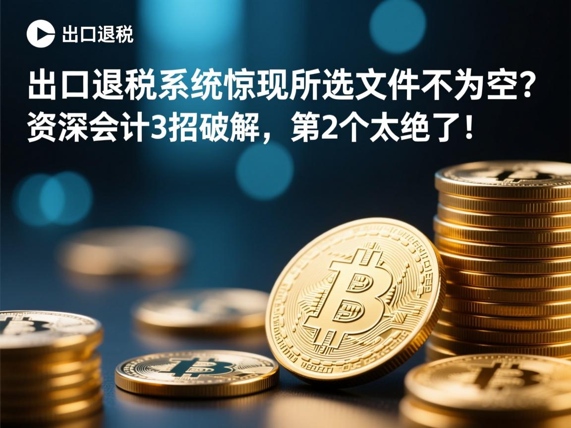 出口退税系统惊现所选文件不为空?资深会计3招破解,第2个太绝了!