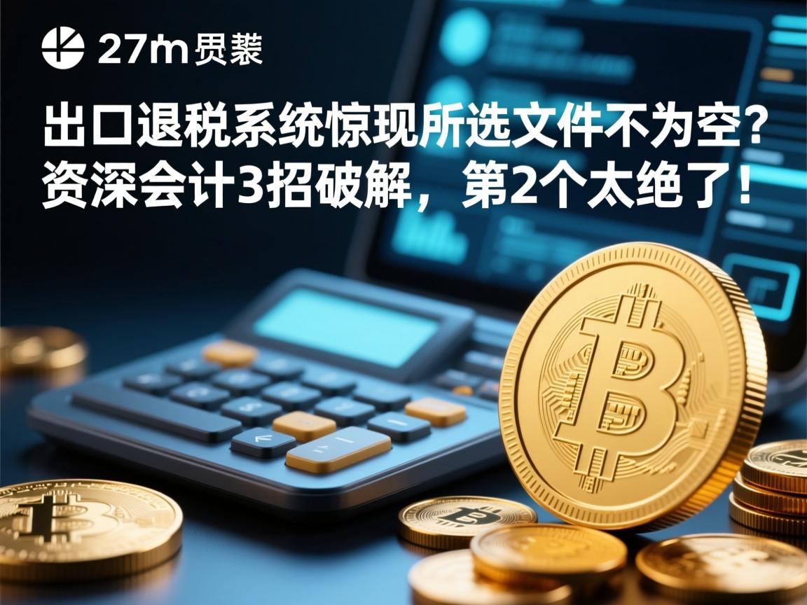 出口退税系统惊现所选文件不为空?资深会计3招破解,第2个太绝了!