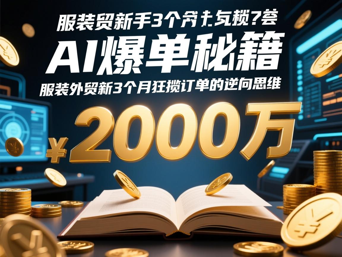 AI爆单秘籍,服装外贸新手3个月狂揽2000万订单的逆向思维