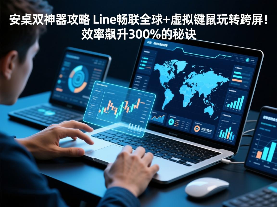 安卓双神器攻略,Line畅联全球+虚拟键鼠玩转跨屏!效率飙升300%的秘诀