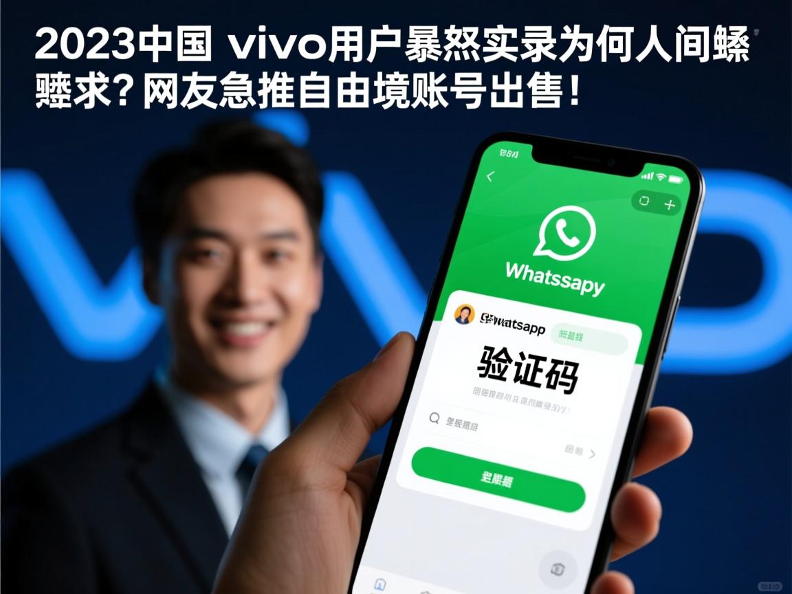 2023中国VIVO用户暴怒实录,WhatsApp验证码为何人间蒸发?网友急推自由境账号出售!