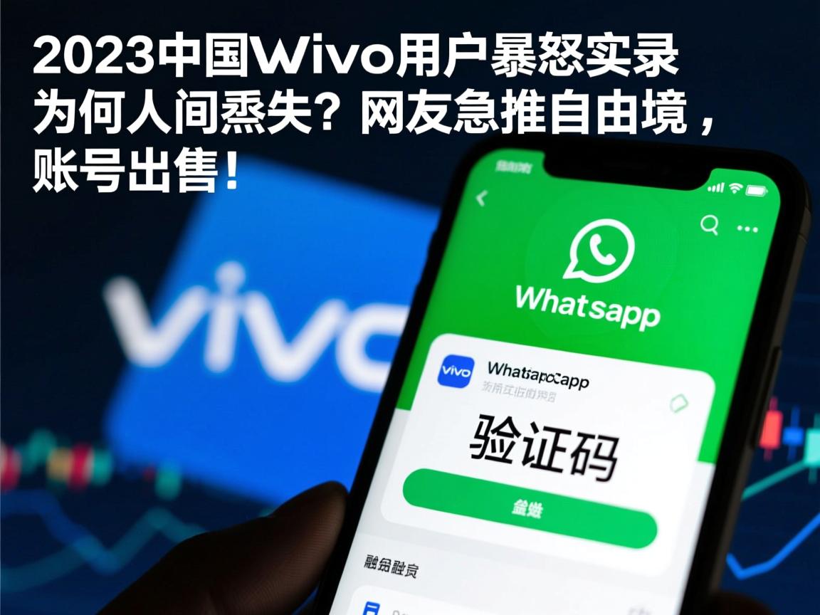 2023中国VIVO用户暴怒实录，WhatsApp验证码为何人间蒸发？网友急推自由境账号出售！