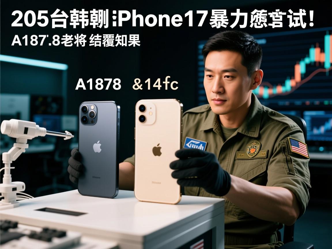 205台韩版iPhone 17暴力测试！A1778老将对比，结果颠覆认知