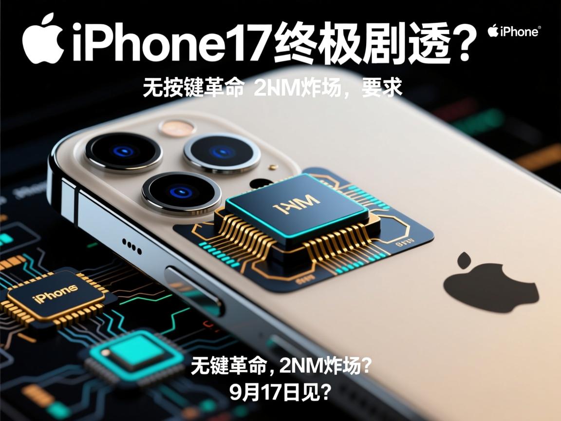 苹果iPhone 17终极剧透,无按键革命、2nm芯片炸场,9月17日见?