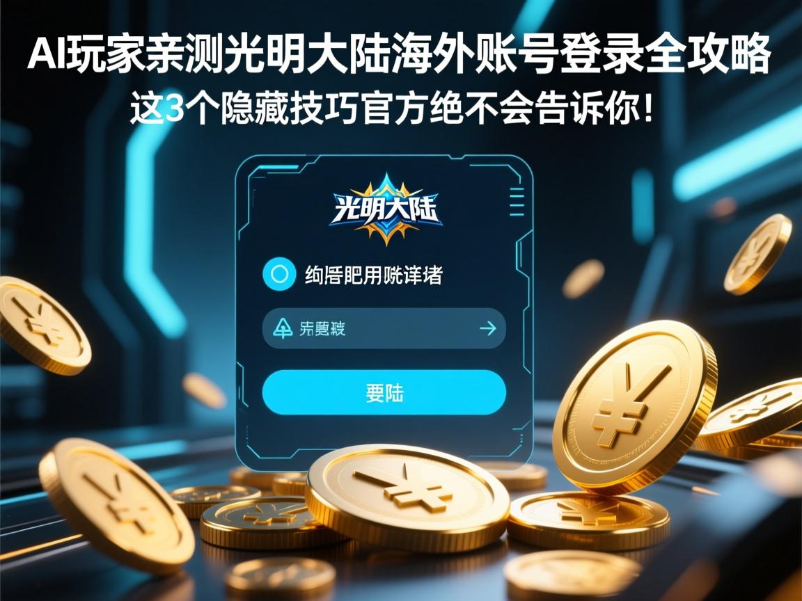 AI玩家亲测,光明大陆海外账号登录全攻略,这3个隐藏技巧官方绝不会告诉你!