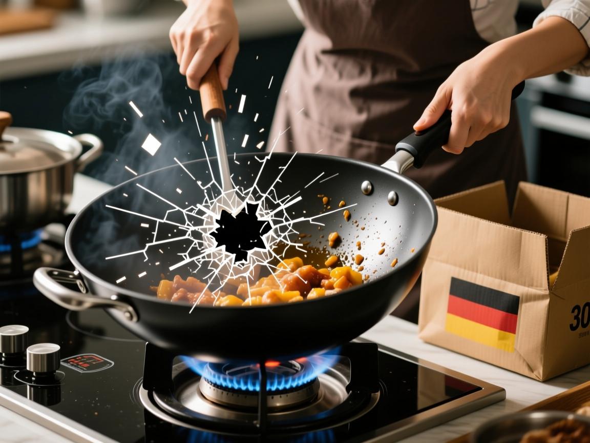 外贸炒锅暗藏玄机!300℃爆炒不断裂,德国主妇却怒砸退货?深度拆解5大质量黑洞