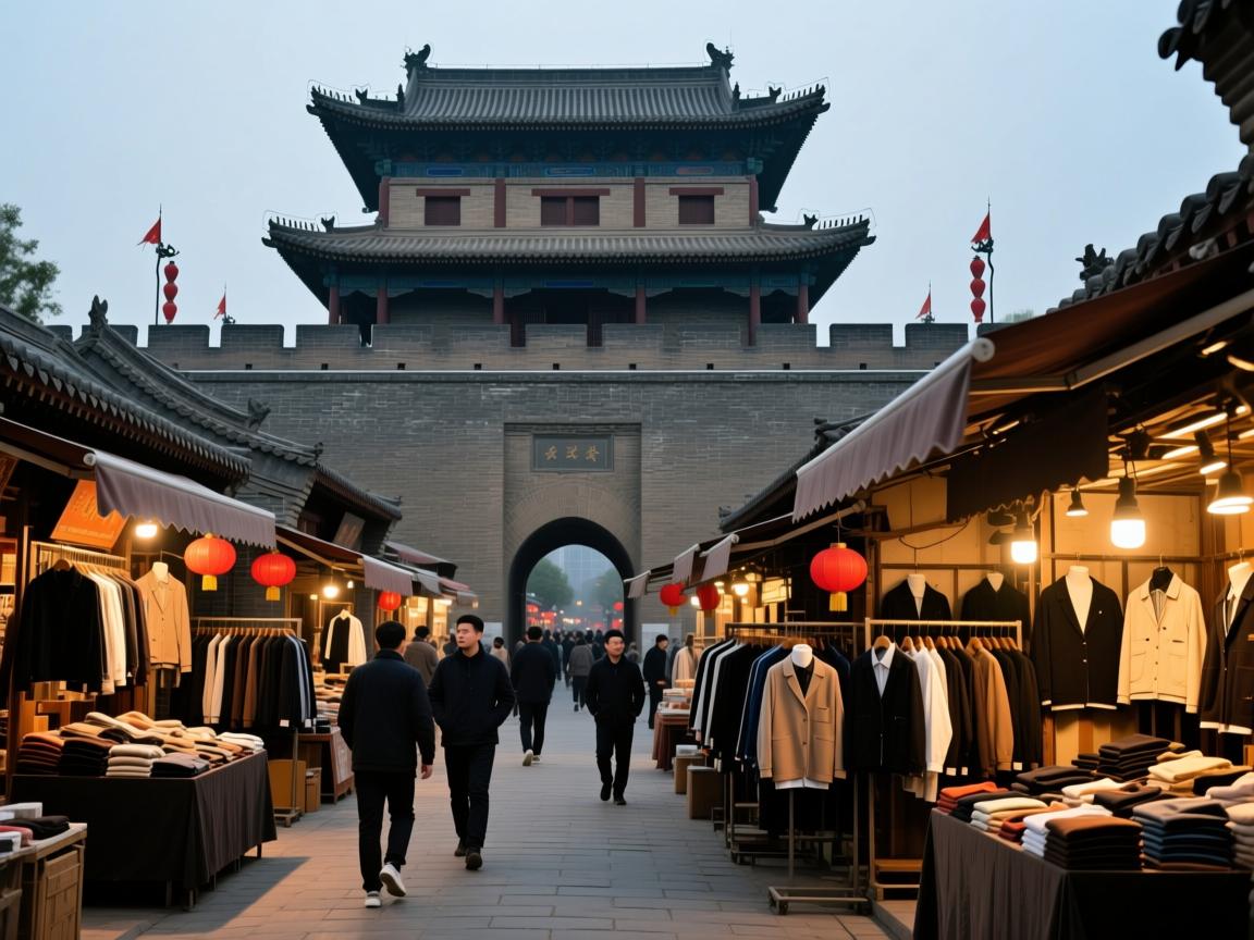 西安城墙根下的洋货江湖!外贸男装老炮私藏地图流出🔥