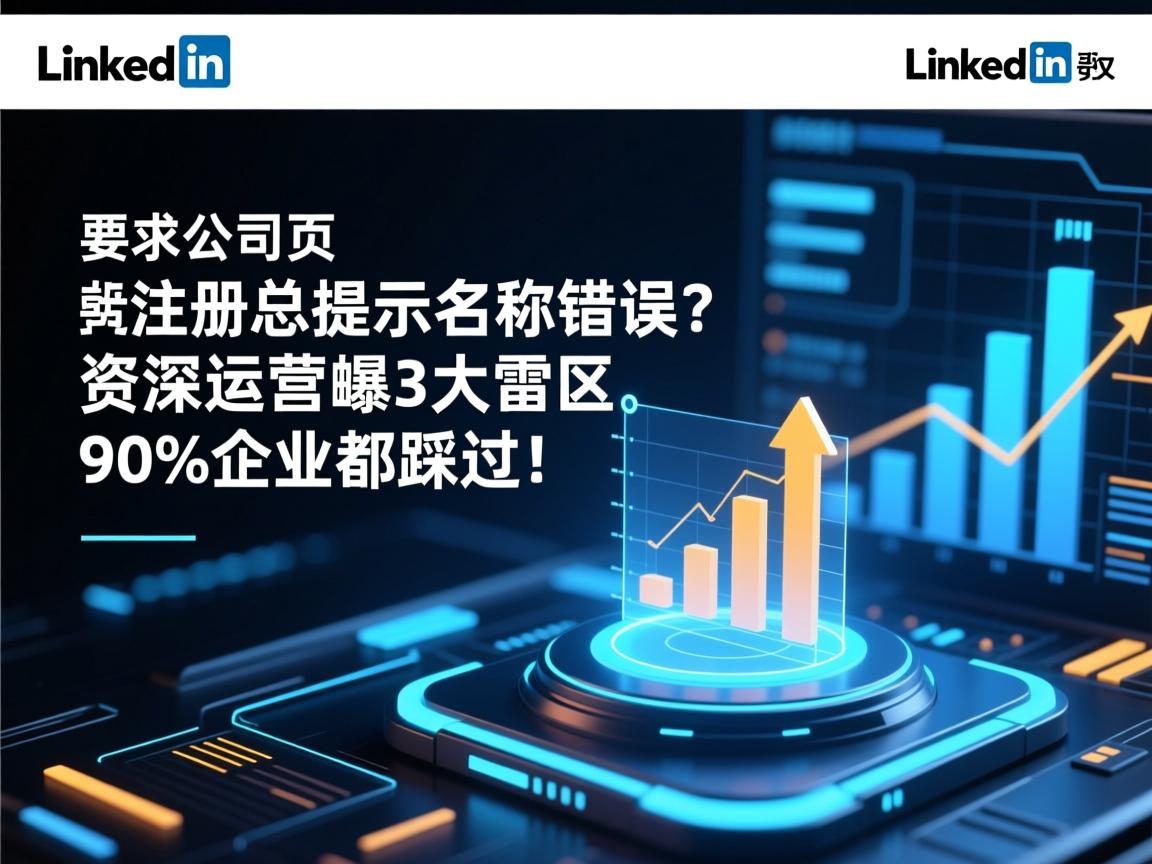 LinkedIn公司主页注册总提示名称错误?资深运营曝3大雷区,90%企业都踩过!