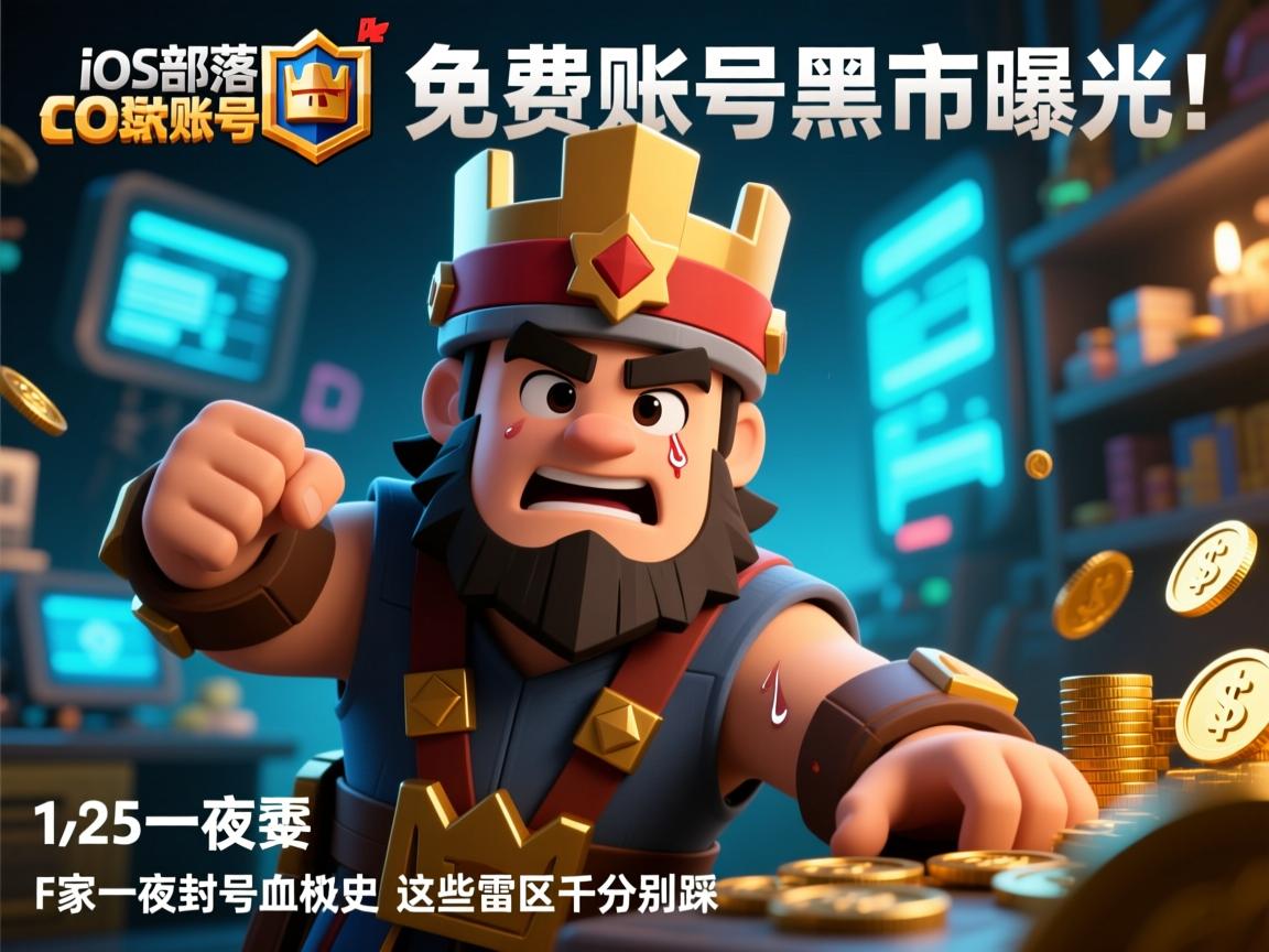 iOS部落冲突免费账号黑市曝光!玩家一夜封号血泪史,这些雷区千万别踩