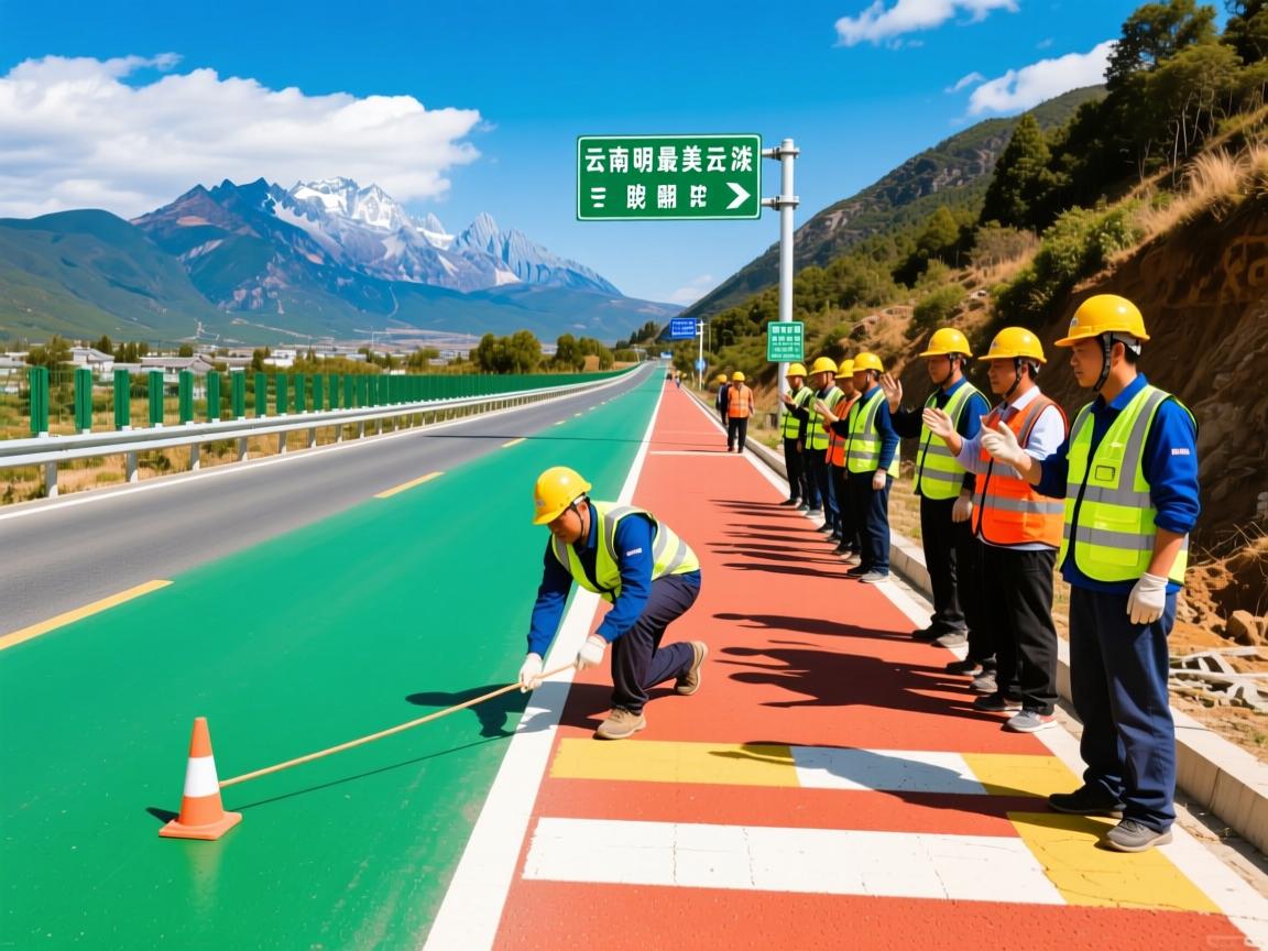 丽江进口标线漆+昆明施工队=云南最美公路?市民吵翻了!