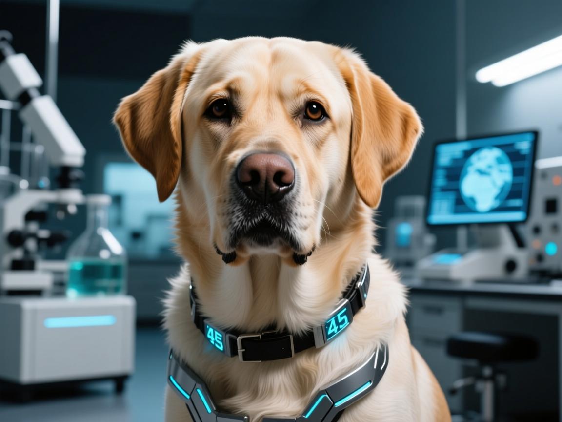 拉布拉多变种45,智商爆表还是伦理深渊?实验室泄露的超智犬震撼全球!