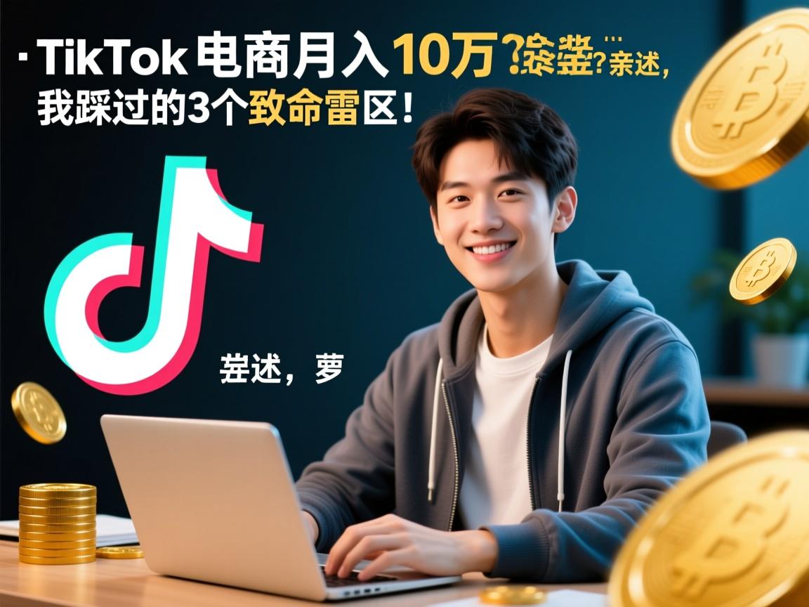 TikTok电商月入10万美金?00后大学生亲述,我踩过的3个致命雷区!