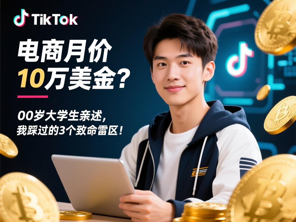 TikTok电商月入10万美金？00后大学生亲述，我踩过的3个致命雷区！