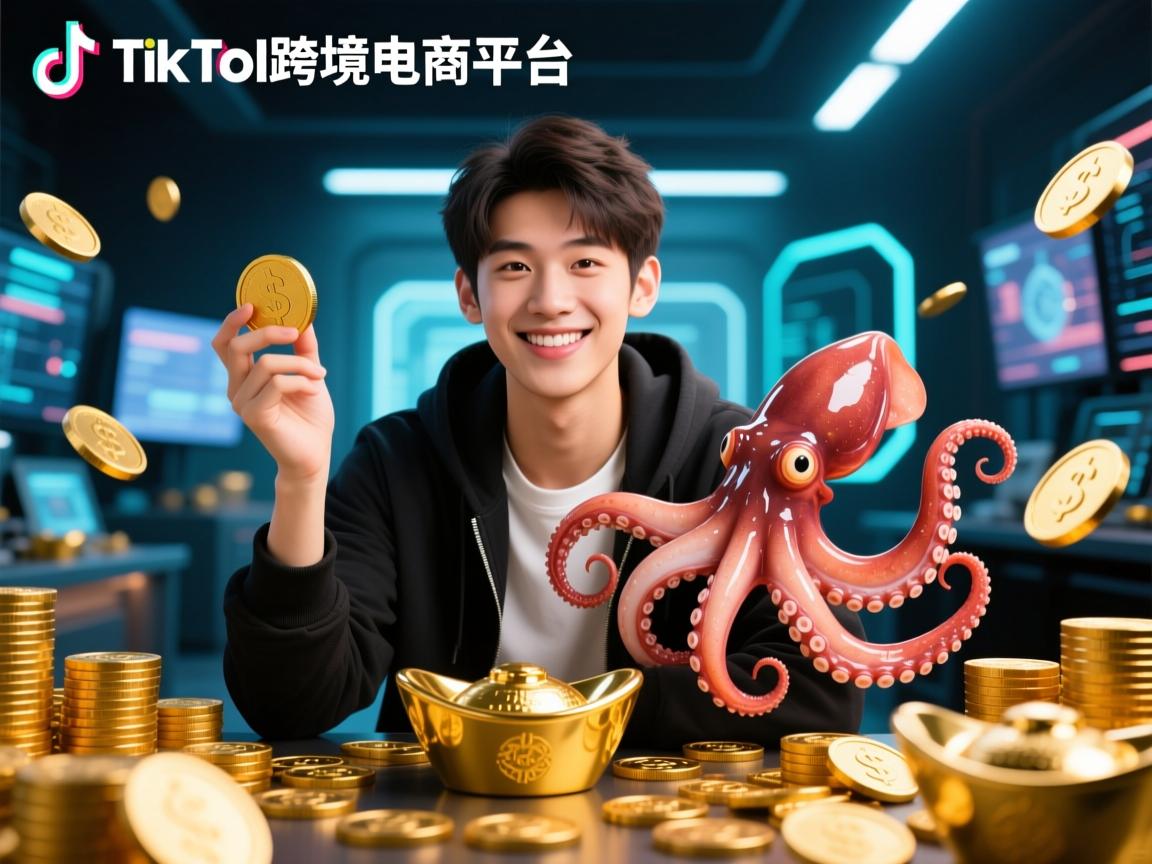 TikTok跨境电商平台,00后靠鱿鱼游戏周边月入百万?AI拆解暴富迷局