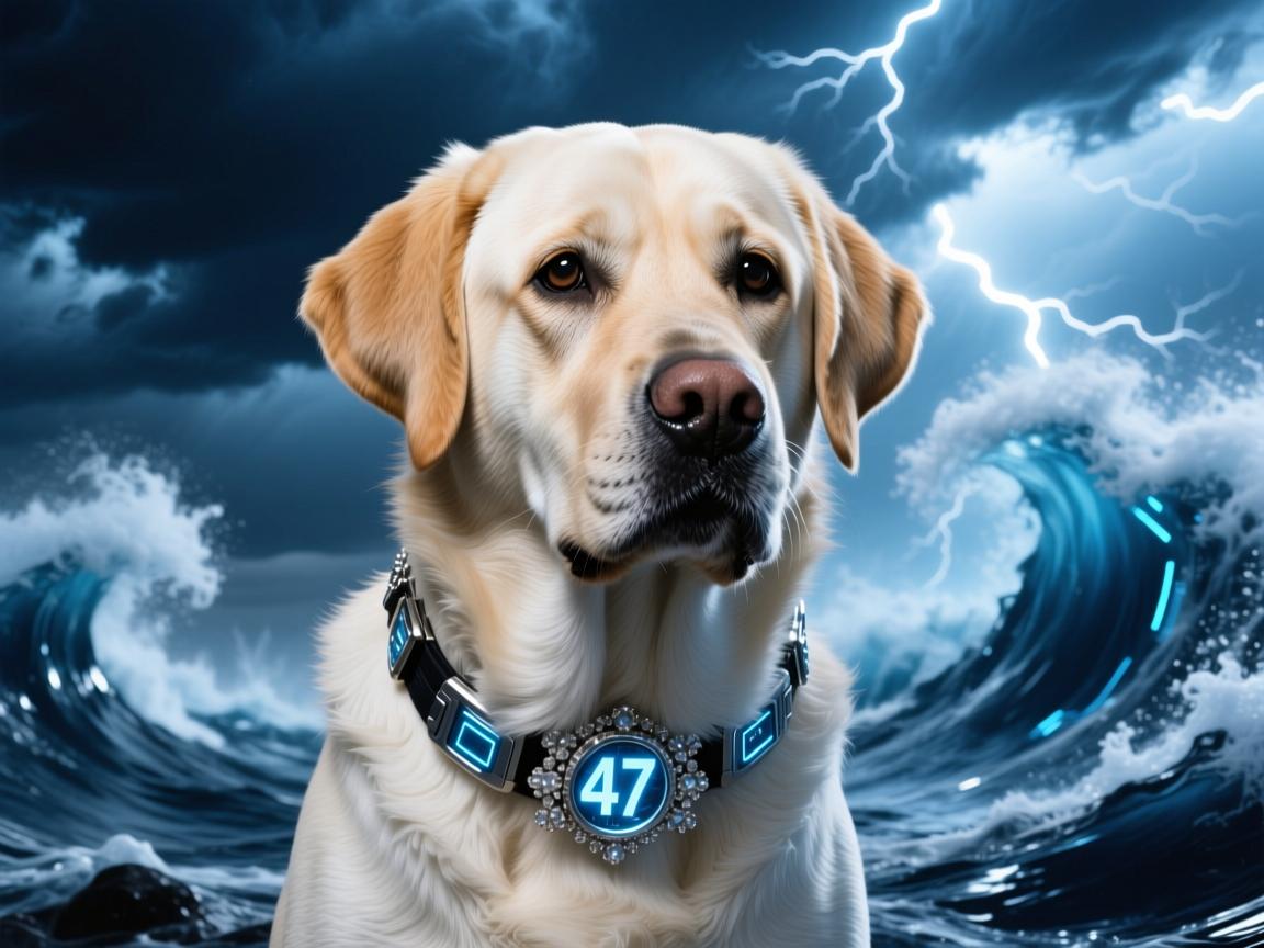 拉布拉多变种47,银蓝风暴席卷全球,天价犬种背后的伦理风暴