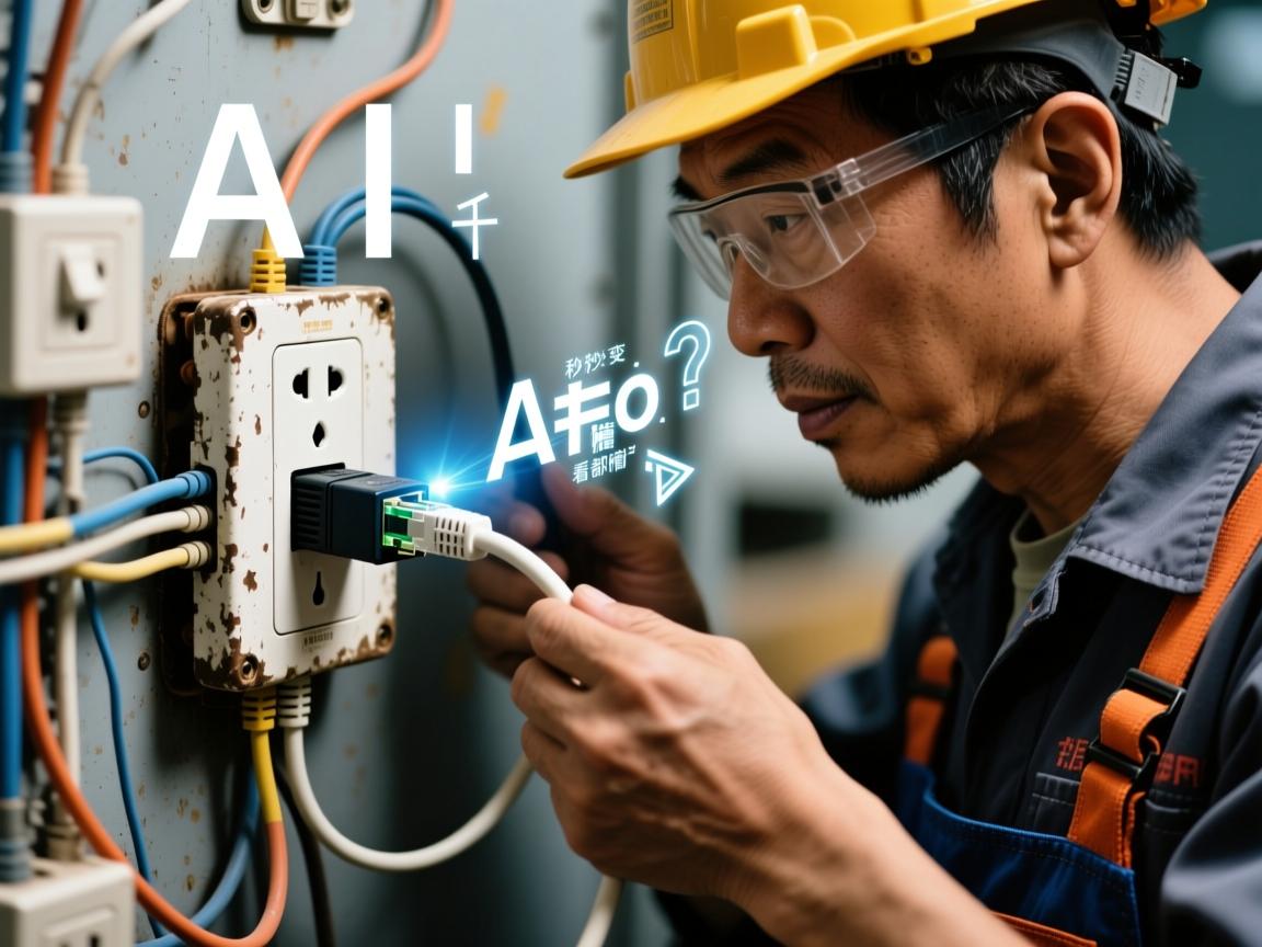 AI电力线联网黑科技!老旧插座秒变千兆网口,电工师傅看完都懵了
