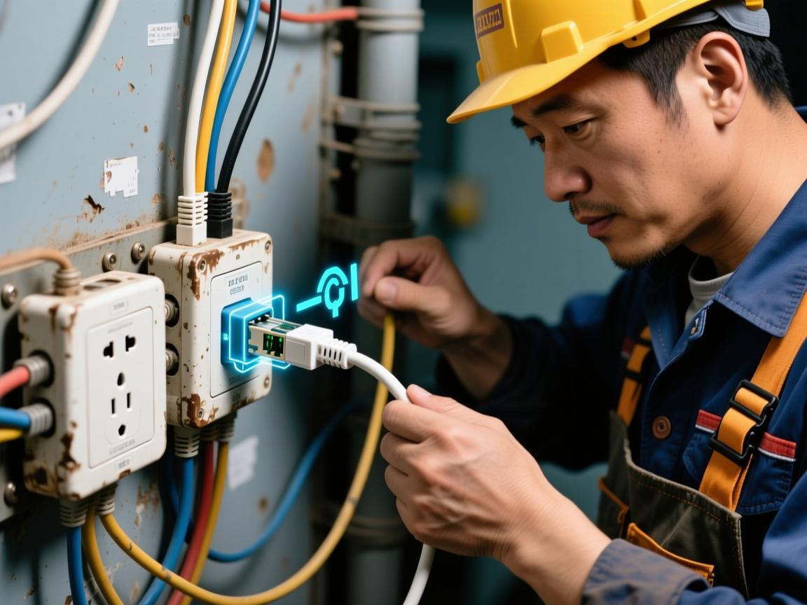 AI电力线联网黑科技!老旧插座秒变千兆网口,电工师傅看完都懵了