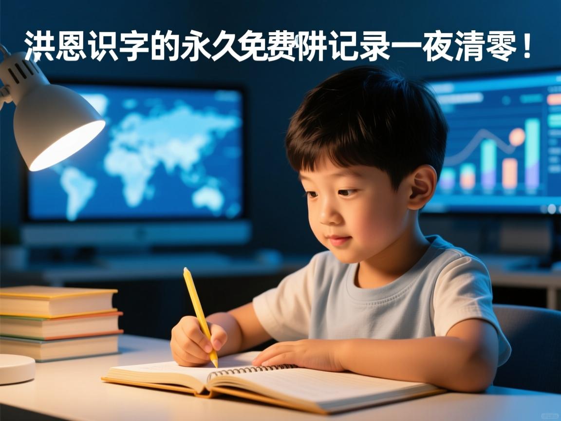 洪恩识字免费账号陷阱,我亲历的永久免费骗局,孩子学习记录一夜清零!