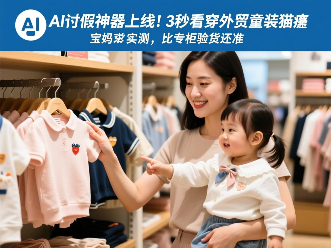 AI打假神器上线!3秒看穿外贸童装猫腻,宝妈实测,比专柜验货还准