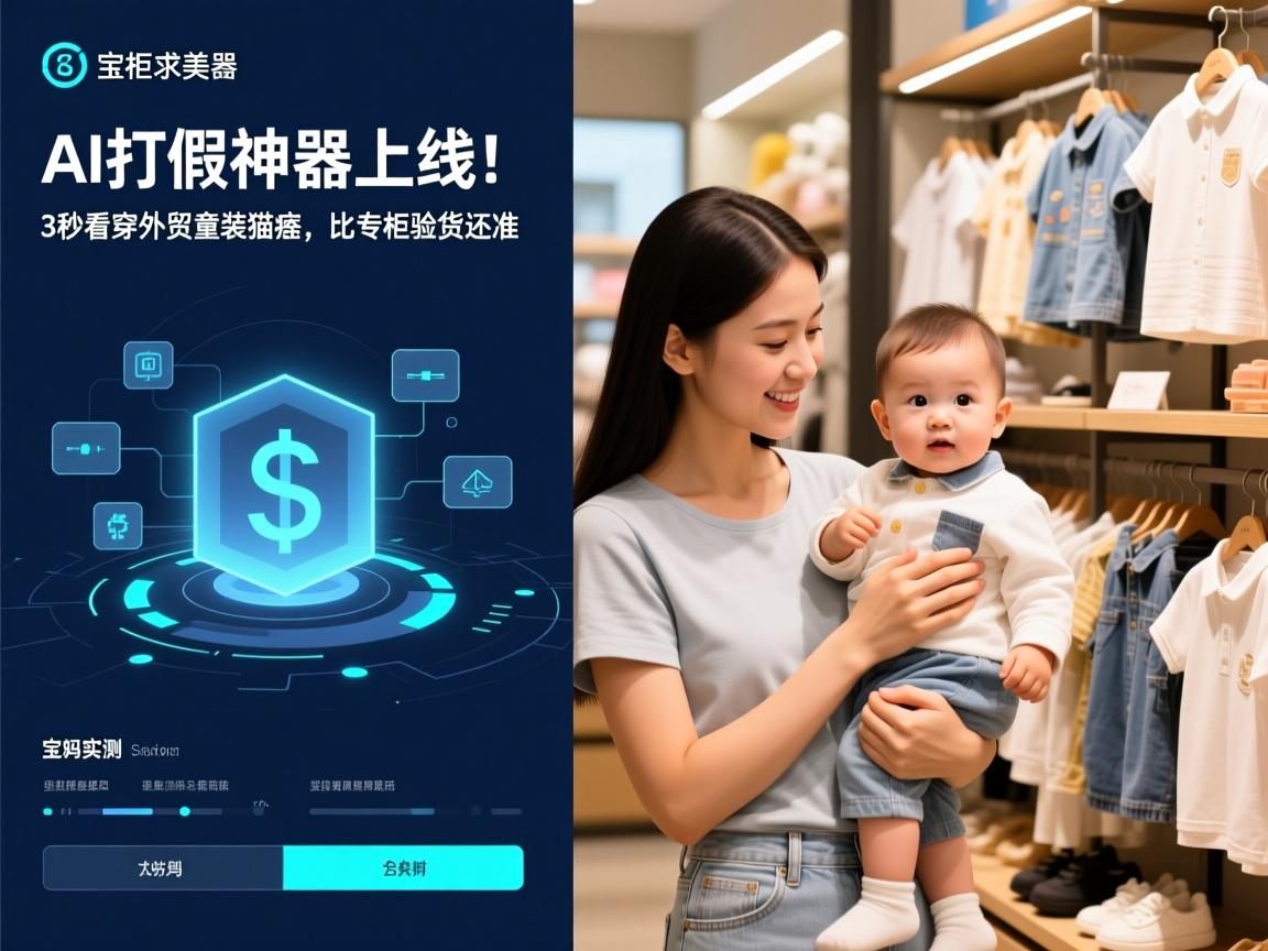AI打假神器上线!3秒看穿外贸童装猫腻,宝妈实测,比专柜验货还准