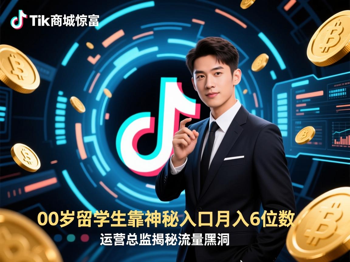TikTok商城惊现财富密码!00后留学生靠神秘入口月入6位数,运营总监揭秘流量黑洞
