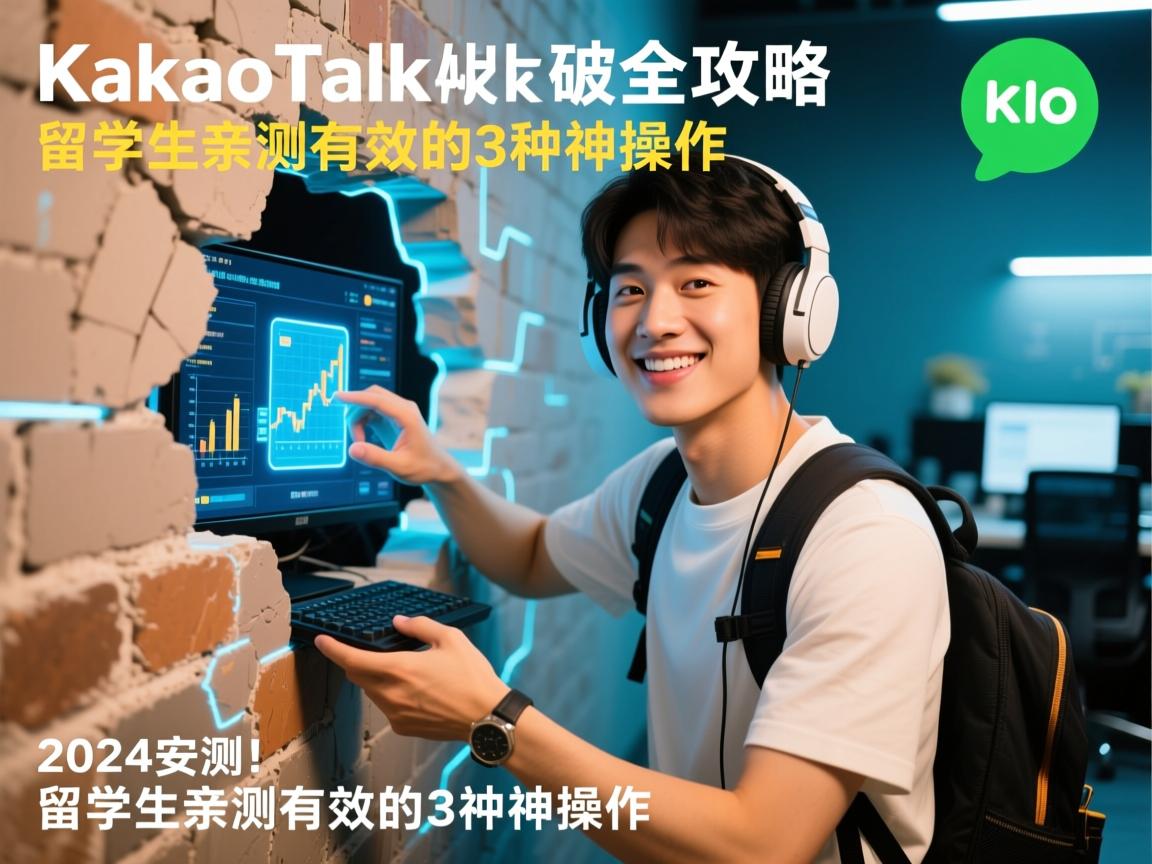 2024实测!KakaoTalk破墙全攻略,留学生亲测有效的3种神操作
