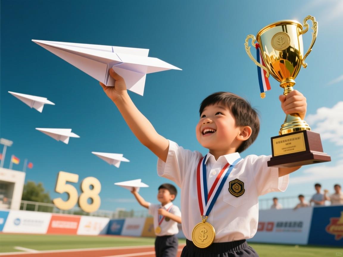 AI重构童年经典!纸飞机大师赛冠军亲授7步神技,滞空58秒破纪录秘籍曝光