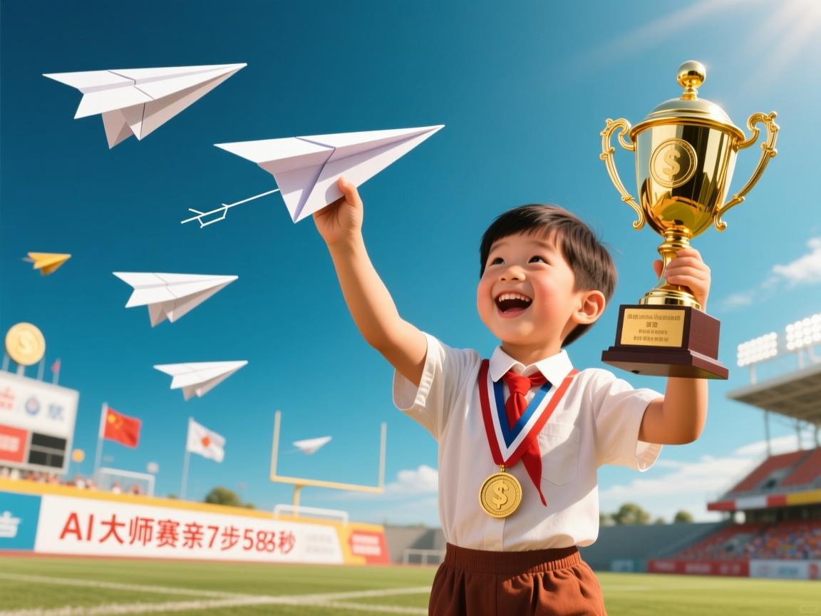 AI重构童年经典!纸飞机大师赛冠军亲授7步神技,滞空58秒破纪录秘籍曝光