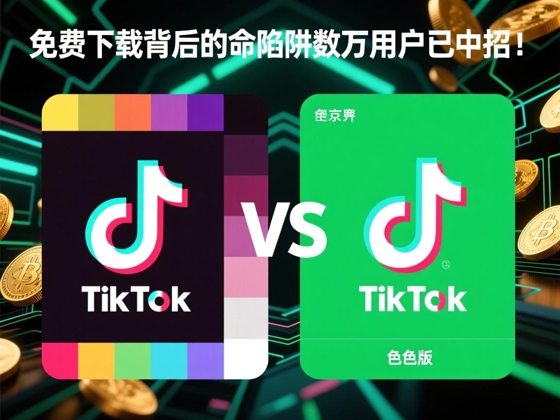 TikTok色板版VS绿色版,免费下载背后的致命陷阱,数万用户已中招!