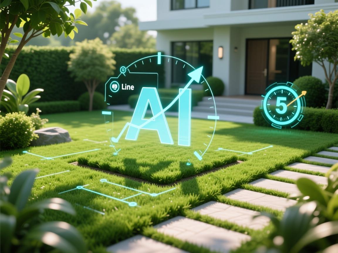 AI革新3D设计!Line工具5分钟打造电影级草坪,网友惊呼以假乱真