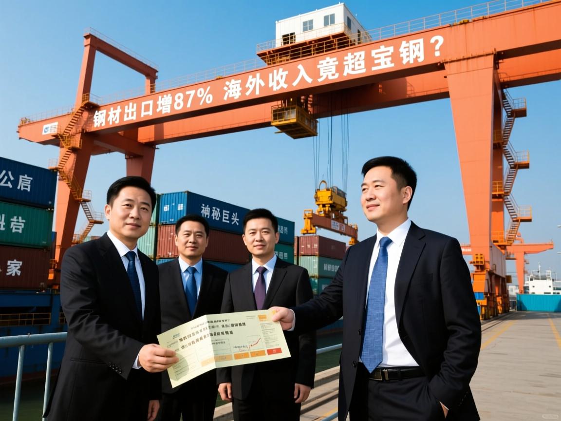 钢材出口暴增87%这5家上市公司赚翻,神秘巨头海外收入竟超宝钢?