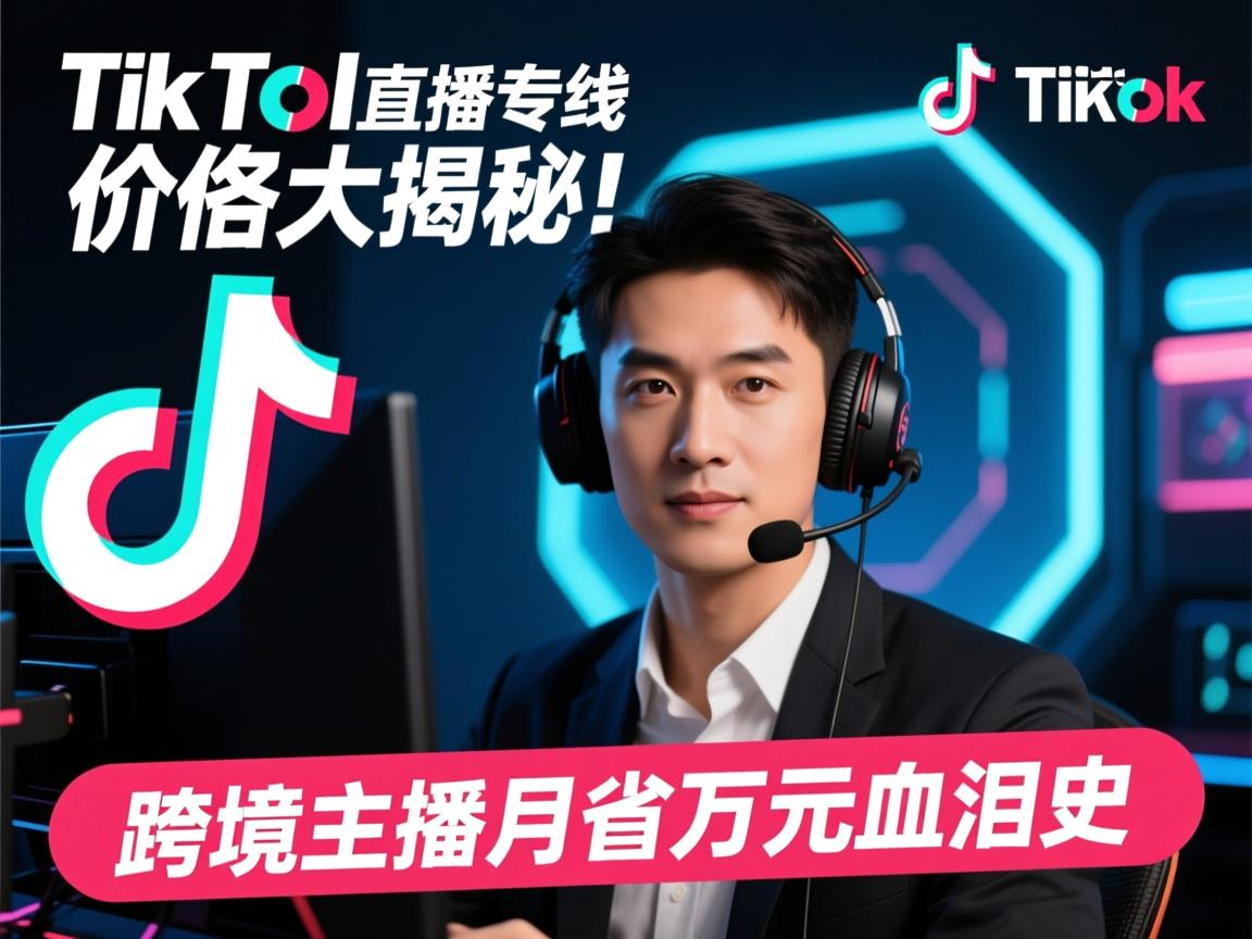 TikTok直播专线价格大揭秘!跨境主播月省万元血泪史