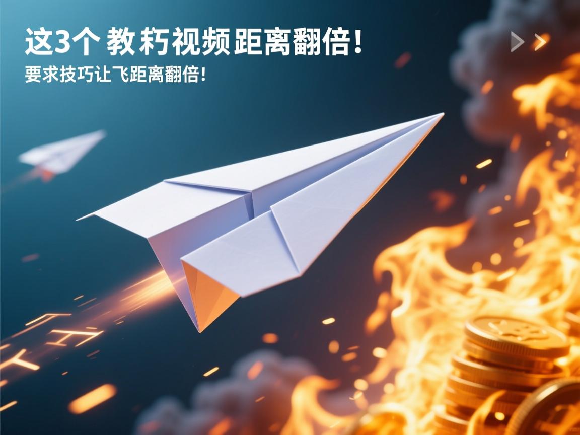 纸飞机教程视频爆火背后,这3个折叠技巧让飞行距离翻倍!