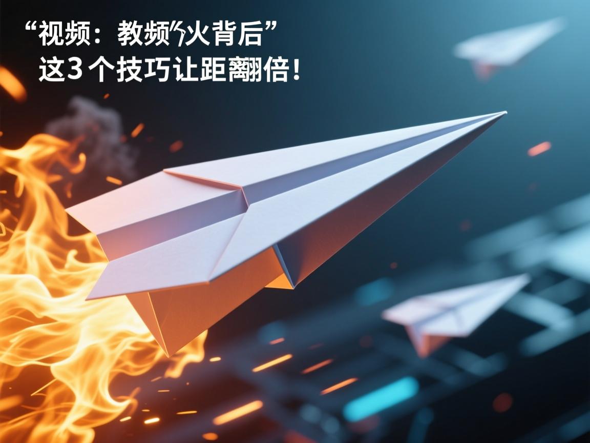 纸飞机教程视频爆火背后,这3个折叠技巧让飞行距离翻倍!