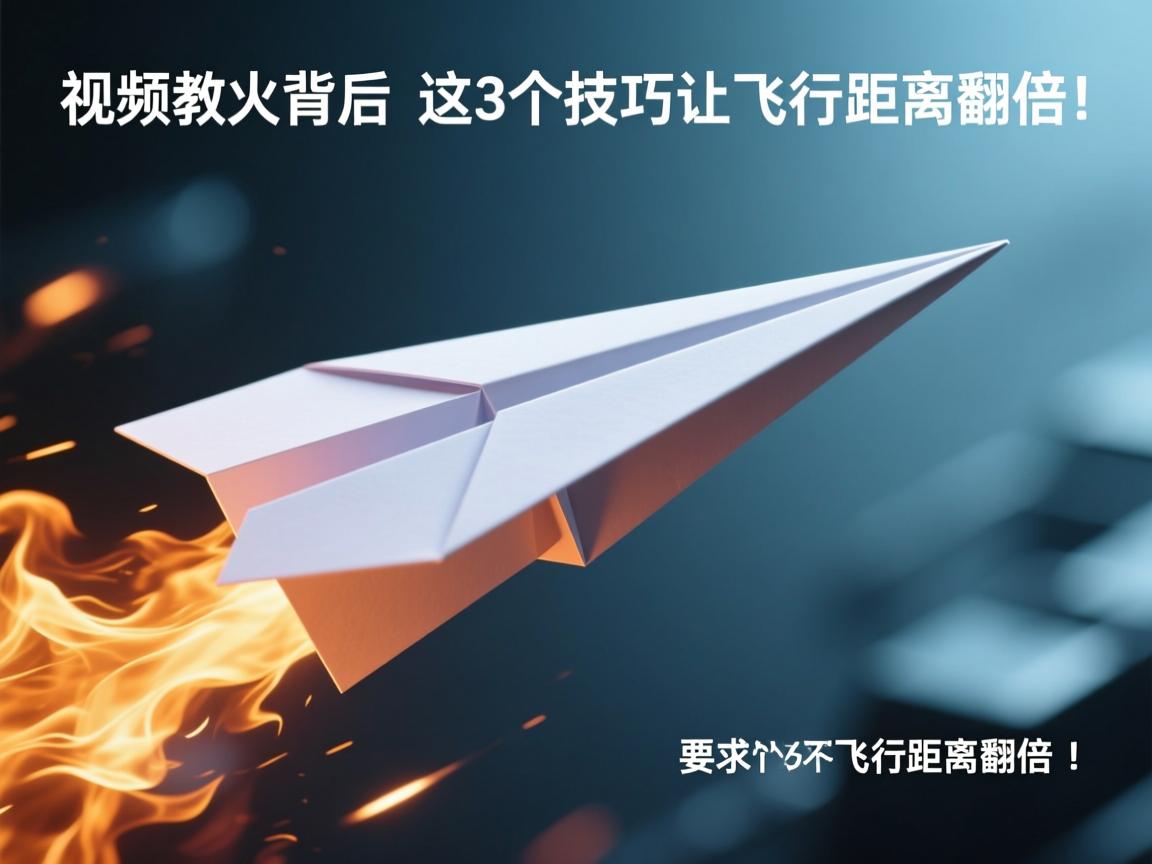 纸飞机教程视频爆火背后,这3个折叠技巧让飞行距离翻倍!