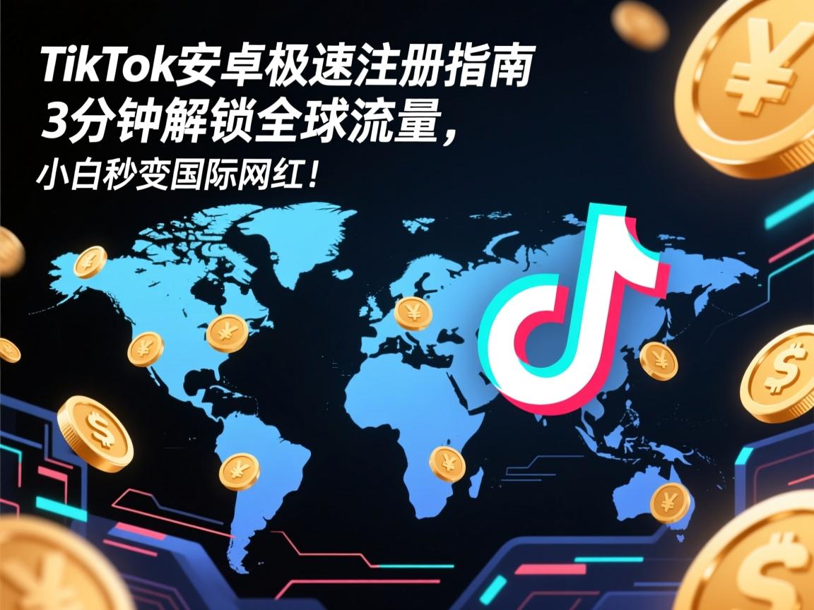 TikTok安卓极速注册指南,3分钟解锁全球流量,小白秒变国际网红!