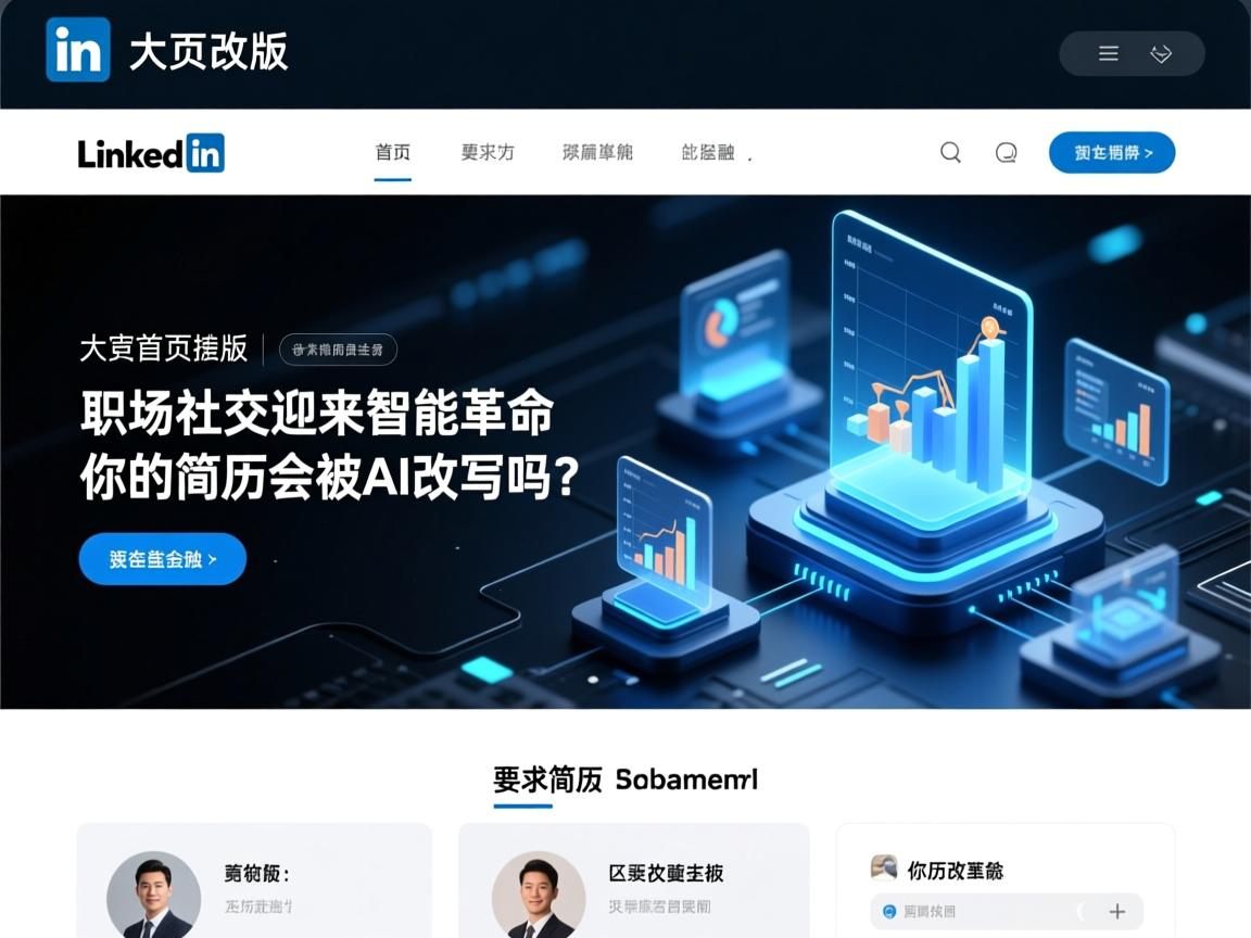 LinkedIn首页大改版!职场社交迎来智能革命,你的简历会被AI改写吗?