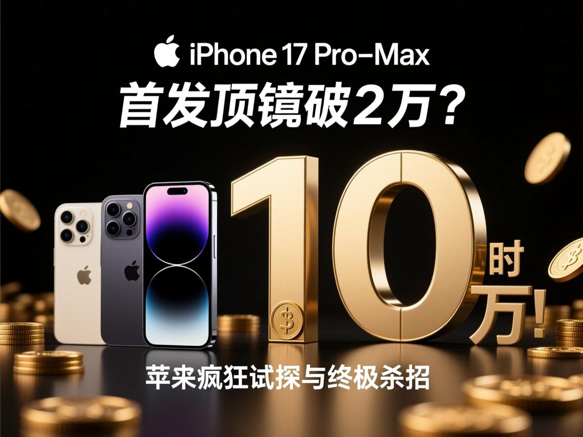 iPhone 17 Pro Max首发倒计时!顶配破2万?苹果的疯狂试探与终极杀招