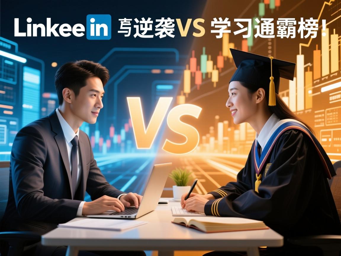 LinkedIn逆袭VS学习通霸榜!职场精英与校园学霸的终极对决
