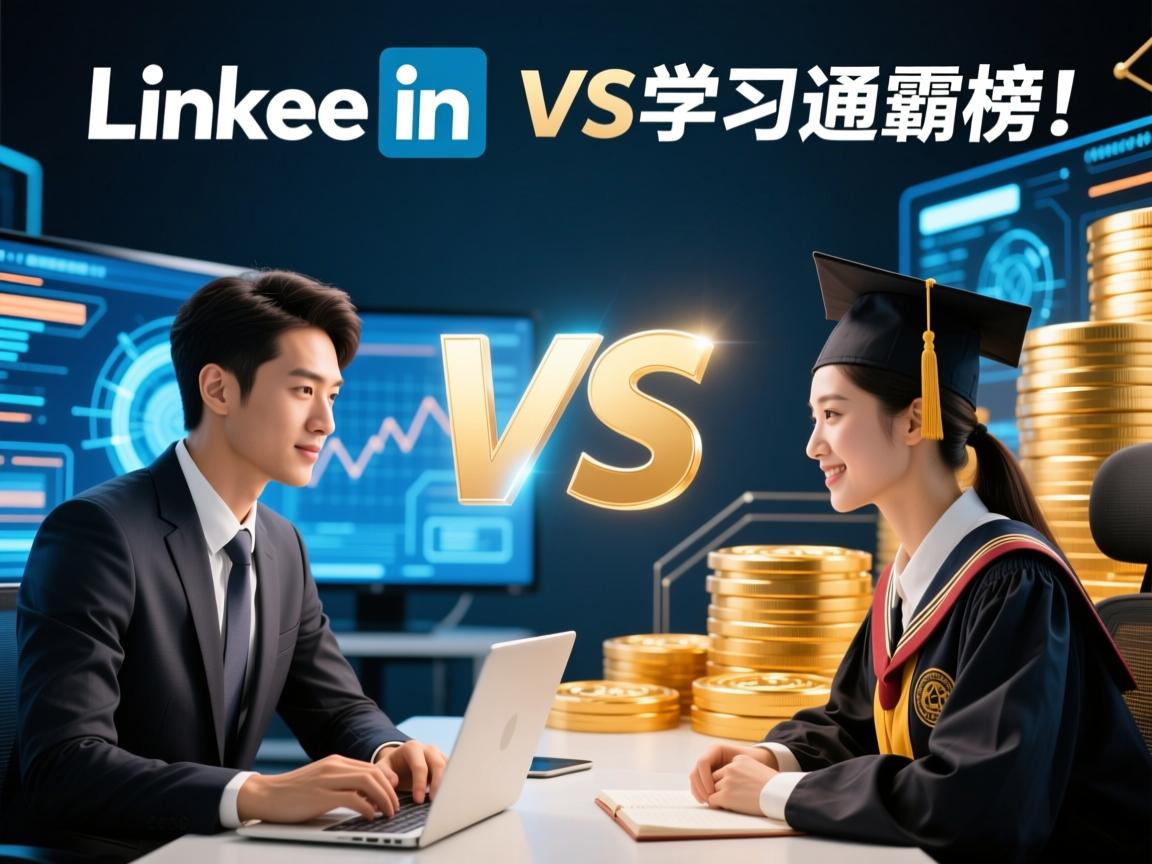 LinkedIn逆袭VS学习通霸榜!职场精英与校园学霸的终极对决