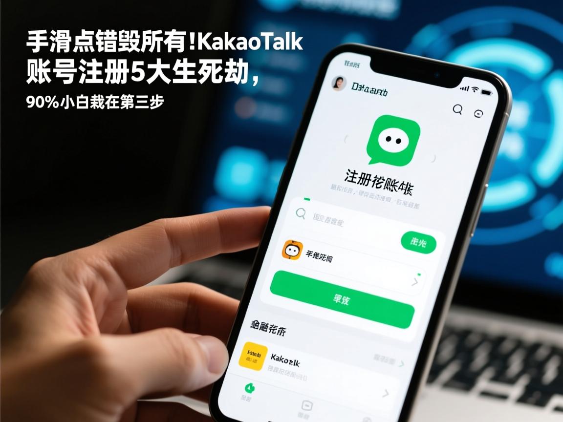 手滑点错毁所有!KakaoTalk账号注册的5大生死劫,90%小白栽在第三步