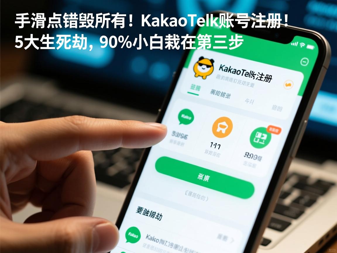 手滑点错毁所有!KakaoTalk账号注册的5大生死劫,90%小白栽在第三步