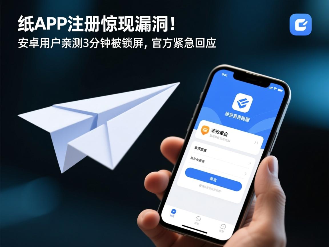 纸飞机APP注册惊现漏洞!安卓用户亲测3分钟被锁屏,官方紧急回应