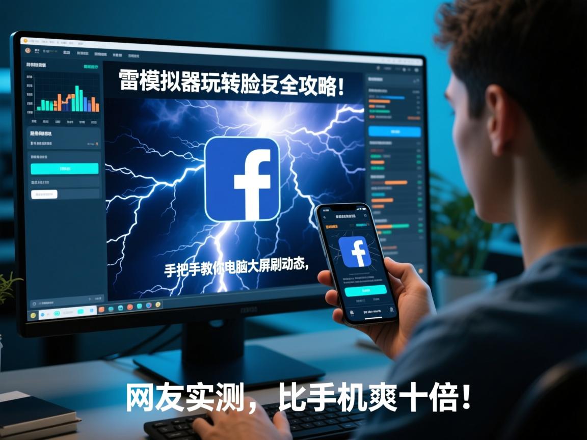 雷电模拟器玩转脸书全攻略!手把手教你电脑大屏刷动态,网友实测,比手机爽十倍!